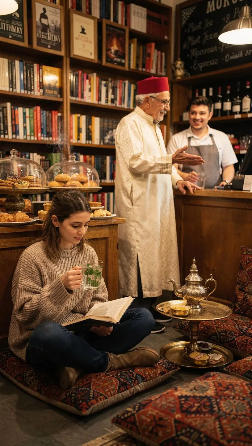 Un groupe d'amis partageant un moment convivial autour d'un plateau de thé.