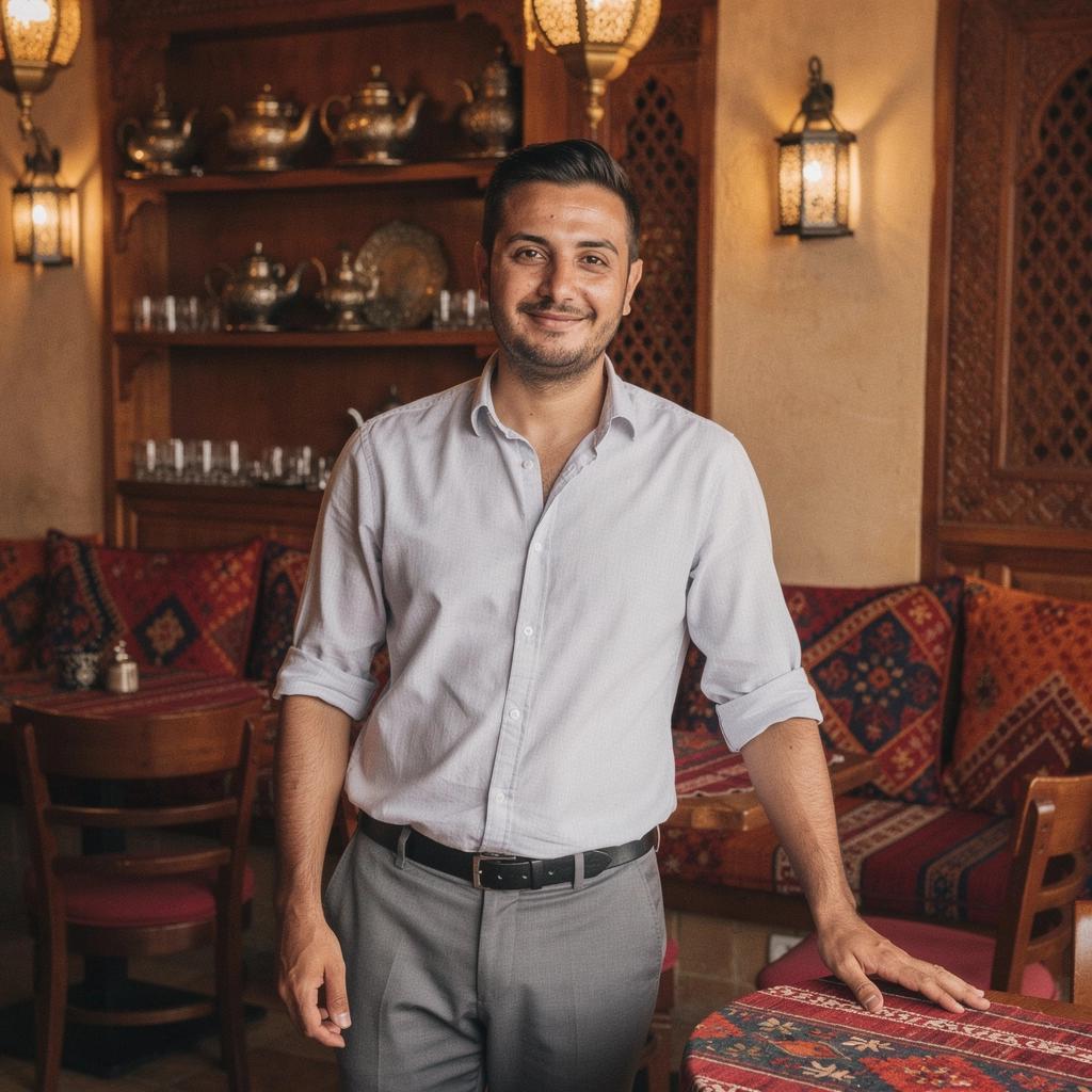 Menthe fraîche et thé vert soigneusement disposés sur une table en bois rustique.