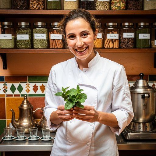 Une scène de cérémonie du thé, mettant en avant l'hospitalité nord-africaine.